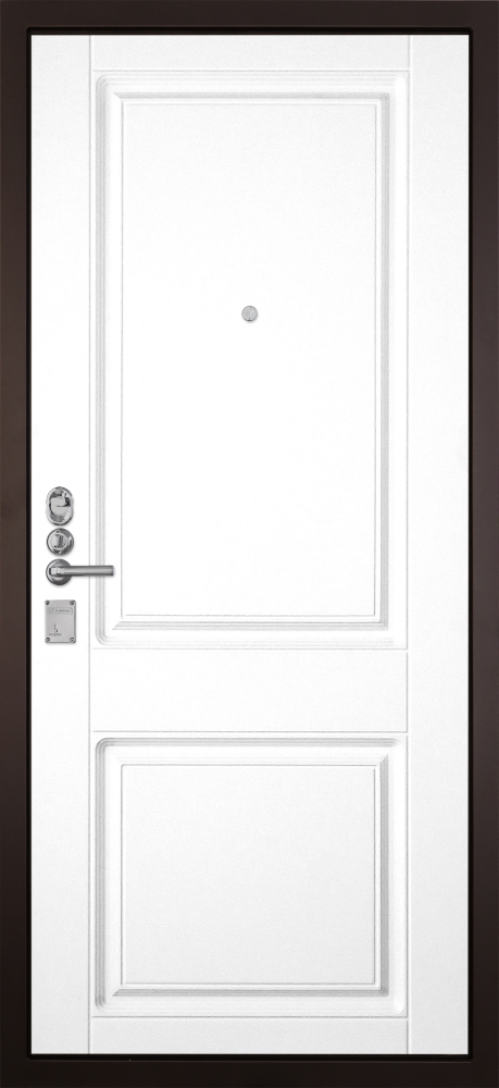 Входная Дверь Гранит М3М - 035 Две филенки белая классика 12мм Входная Дверь Гранит М3М - 035 Две филенки белая классика 12мм