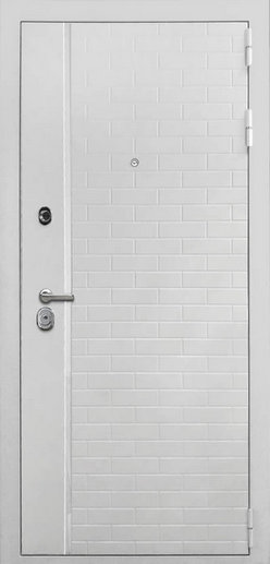 Стальная дверь Квартет Танго White КВ-2 Белый матовый